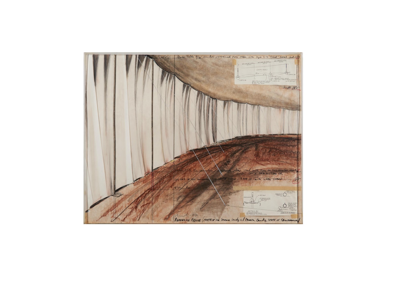 Running Fence (Project for Sonoma County and Marin County, State of California)  by Christo