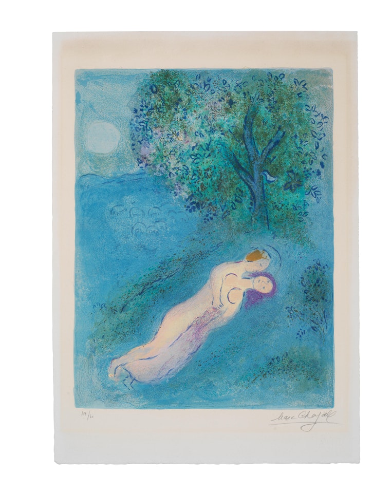 La Leçon de Philétas, from  Daphnis et Chloé by Marc Chagall