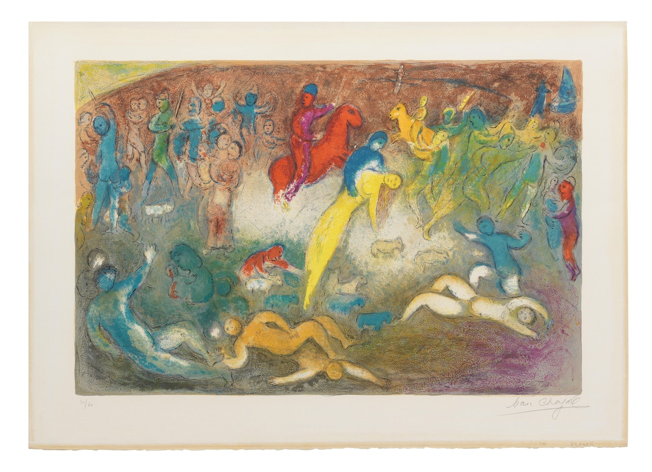 Enlèvement de Chloé, from  Daphnis et Chloé by Marc Chagall