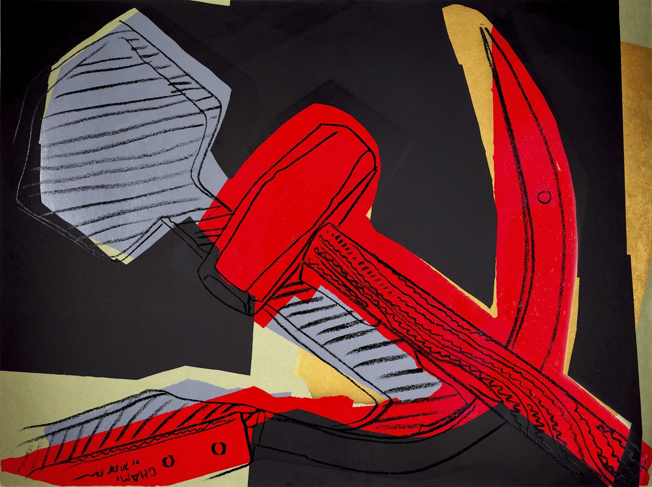 Hammer and Sickle (F. & S. II.164) by Andy Warhol