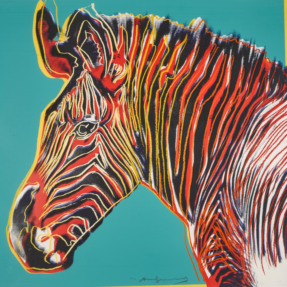 Grevy's Zebra (F. & S. II.300) by Andy Warhol