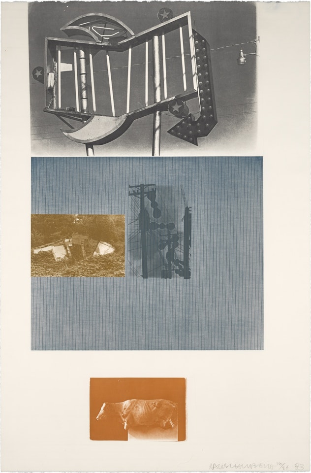 The Razorback Bunch: Etching VII by Robert Rauschenberg