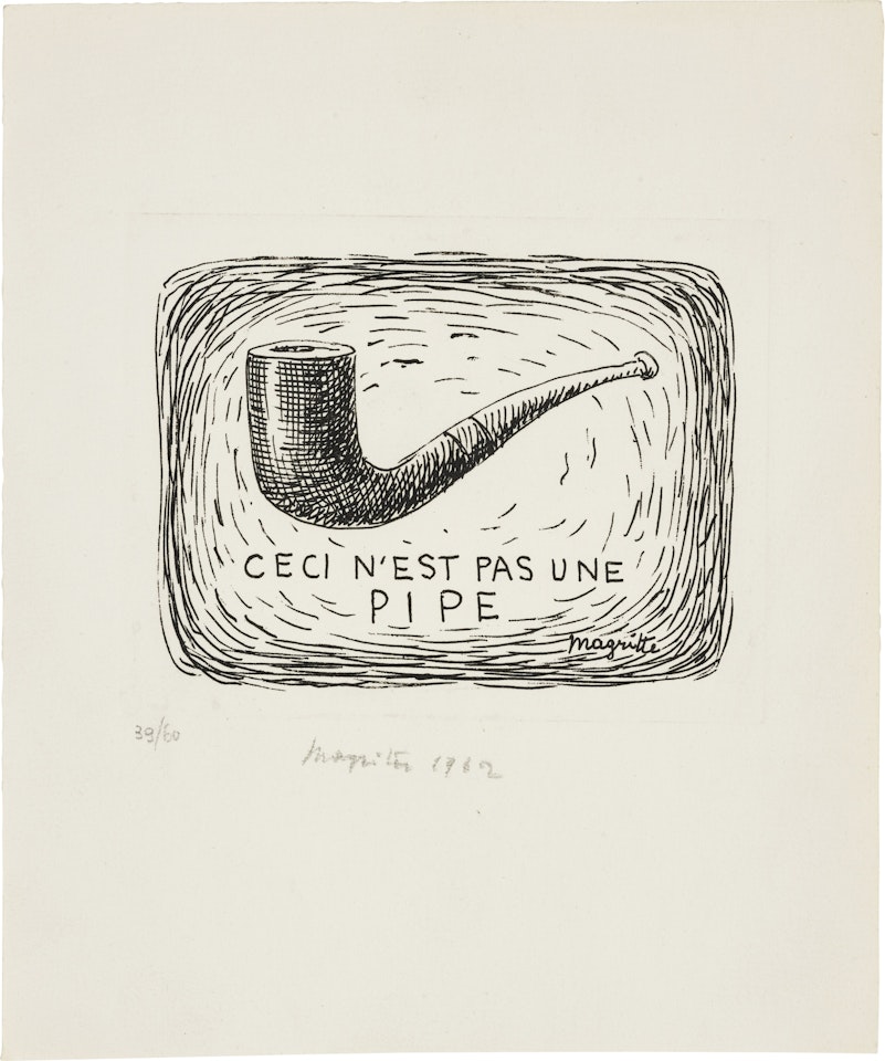 Ceci n'est pas une pipe (Kaplan & Baum 2) by René Magritte