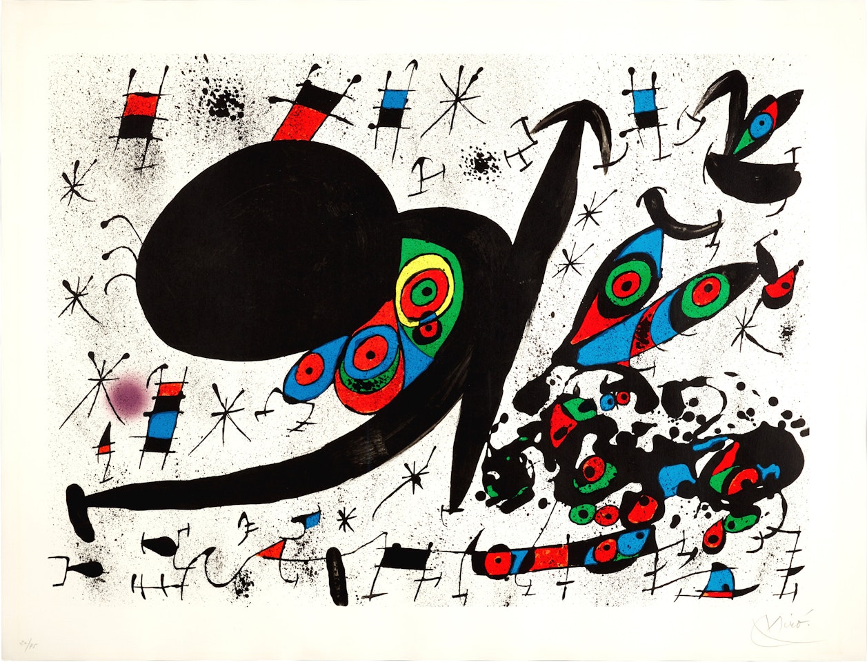 Untitled (from Homentage a Joan Prats) (Mourlot 727; see Cramer Books 153) by Joan Miró