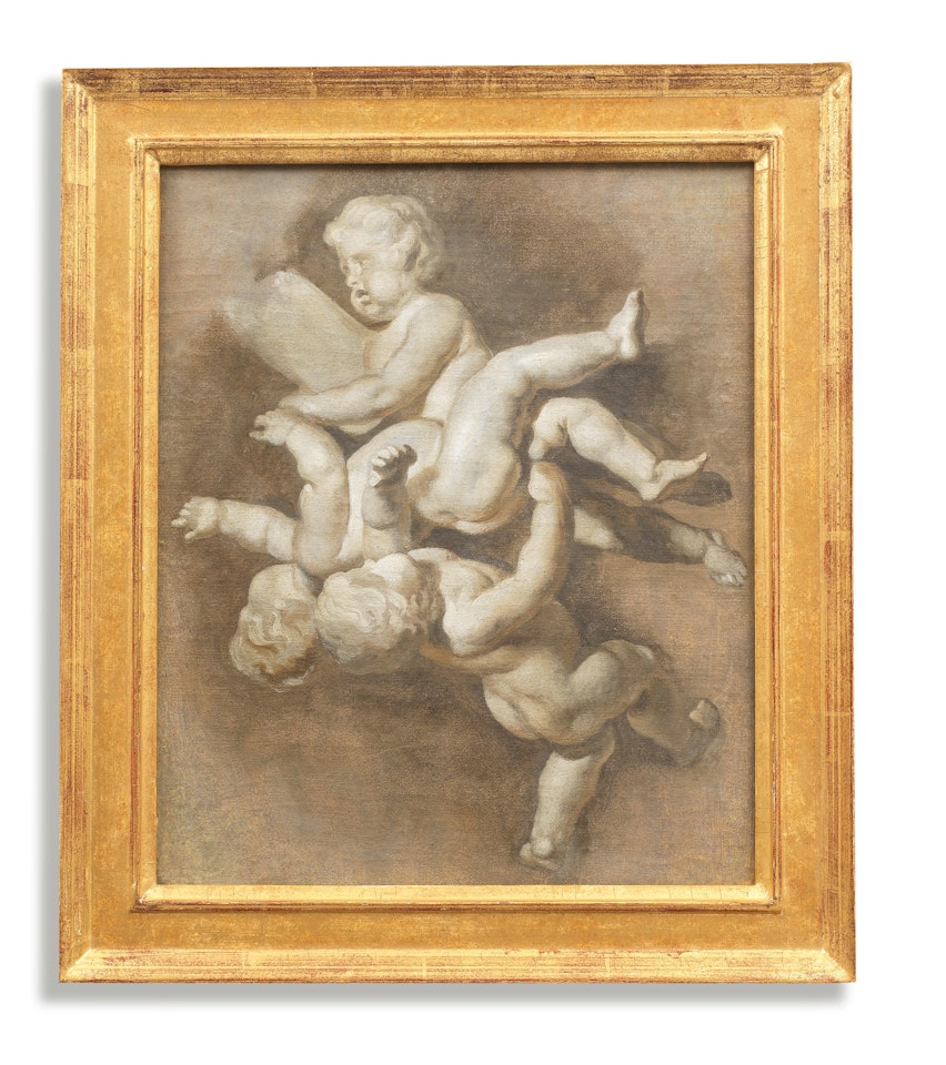 Studies of putti; two of a set by Dutch School