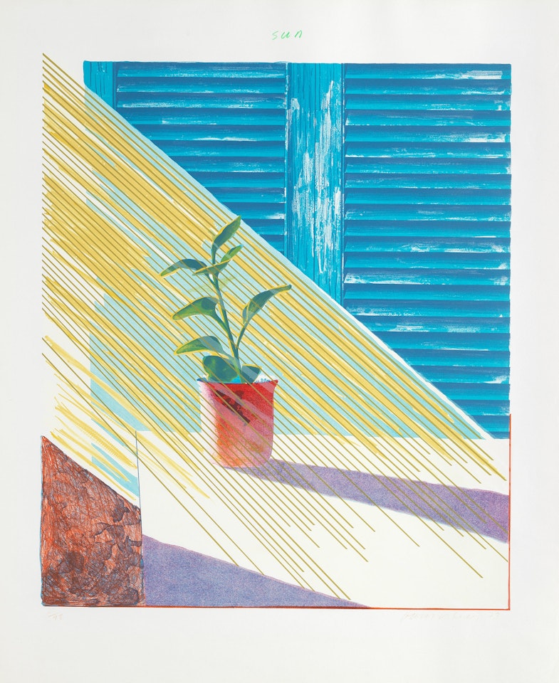 Sun, from  Weather Series by David Hockney