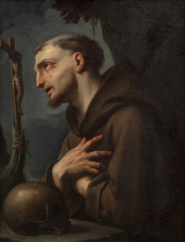 Saint Francis by Francesco Trevisani