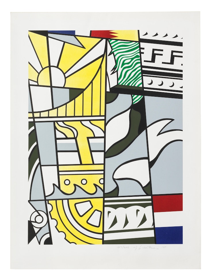 Bicentennial Print, from  America: The Third Century  portfolio by Roy Lichtenstein