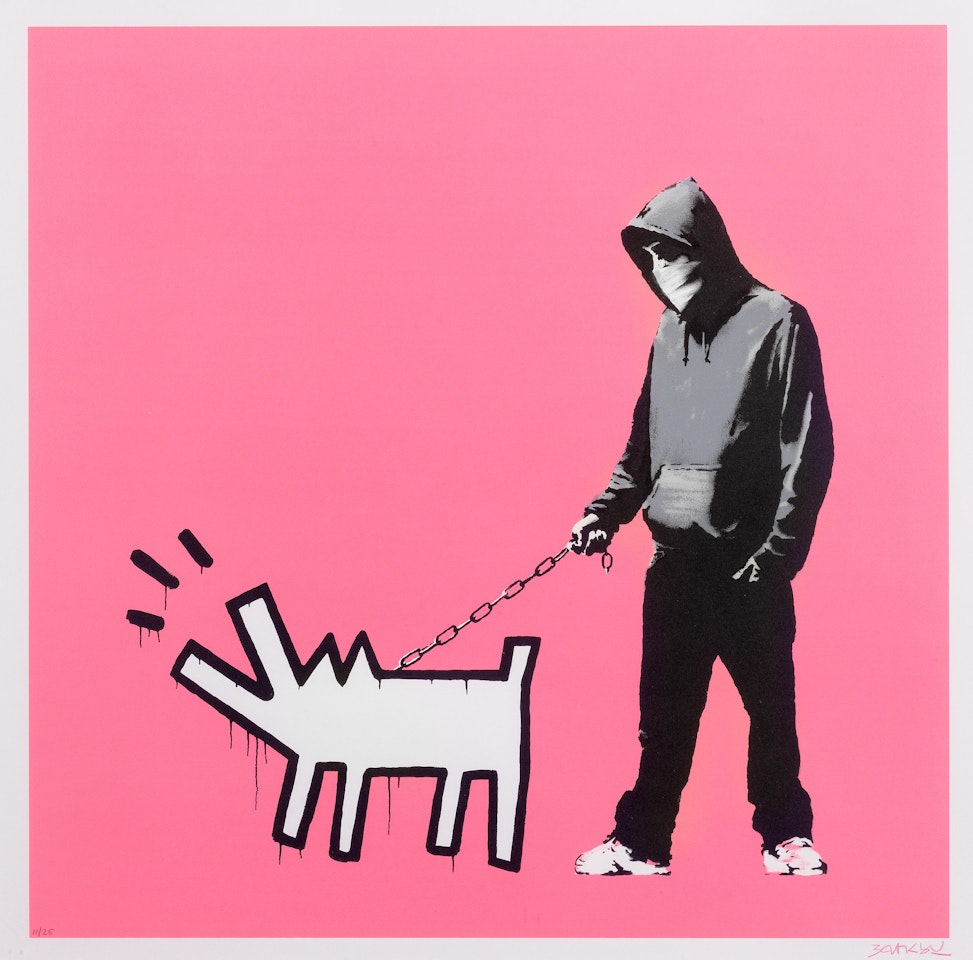 Choose your Weapon (Bright Pink) by Banksy