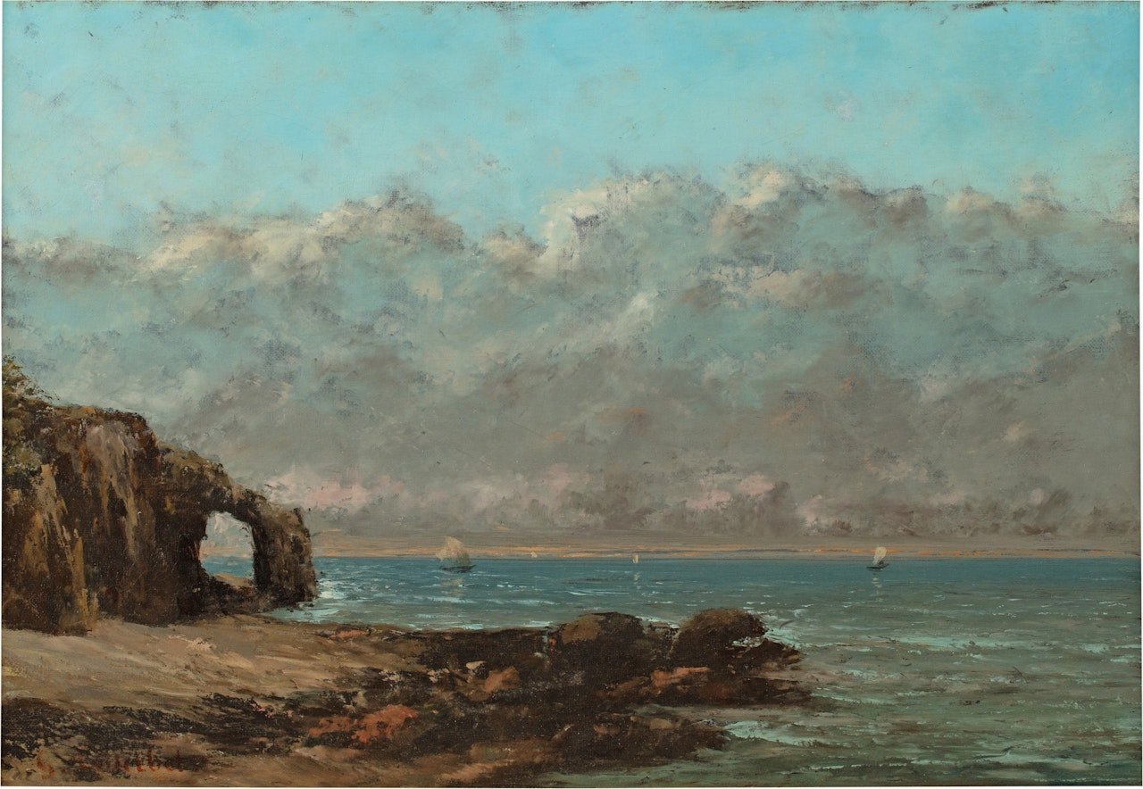 Rivage normand by Gustave Courbet