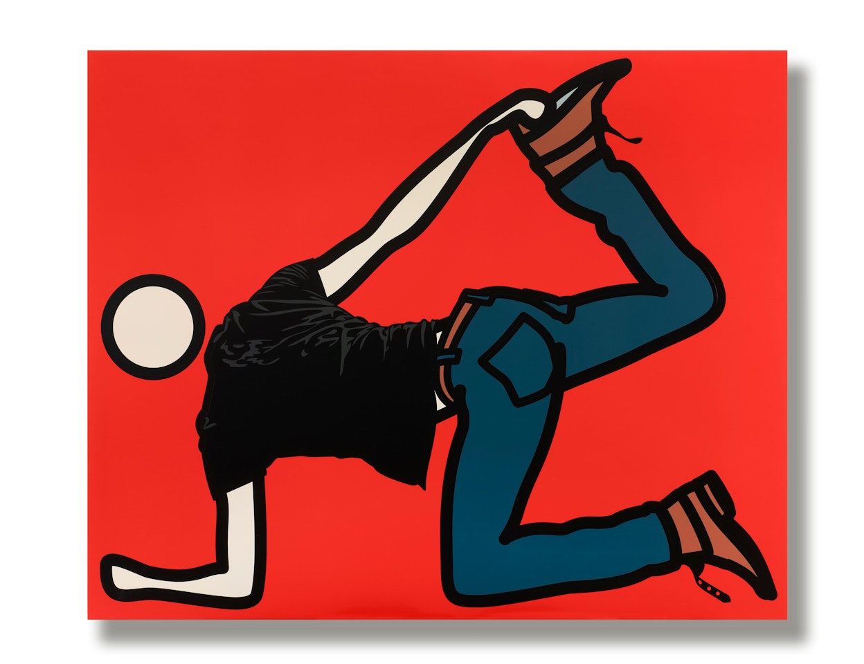 Ed, Foot Hold by Julian Opie