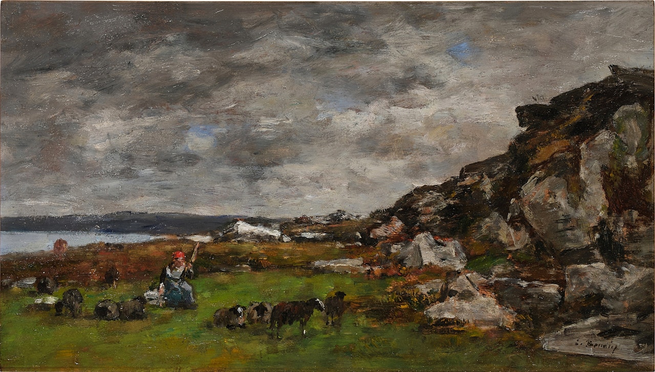 Environs de Plougastel by Eugène Boudin