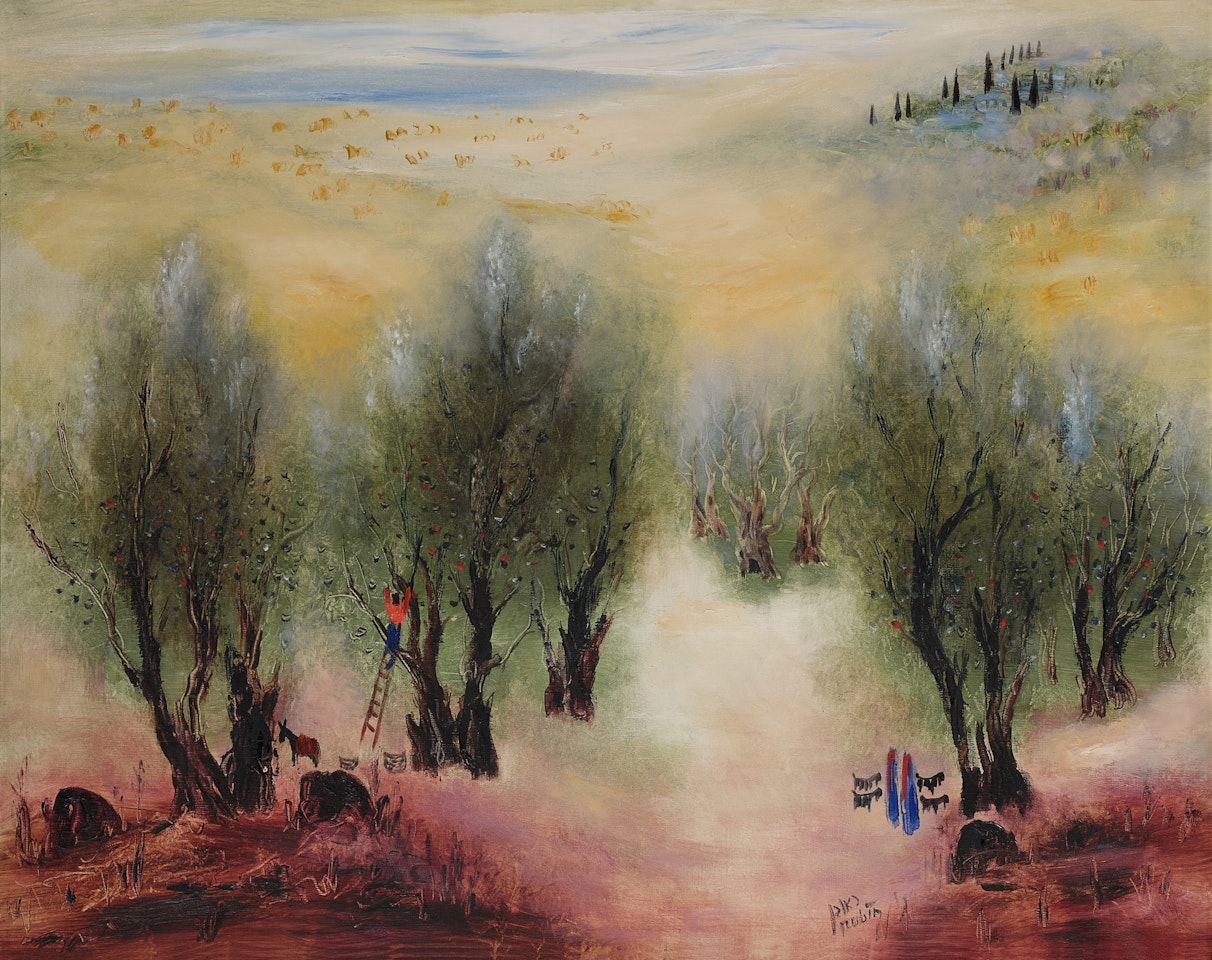 On the Road to Galilee by Reuven Rubin