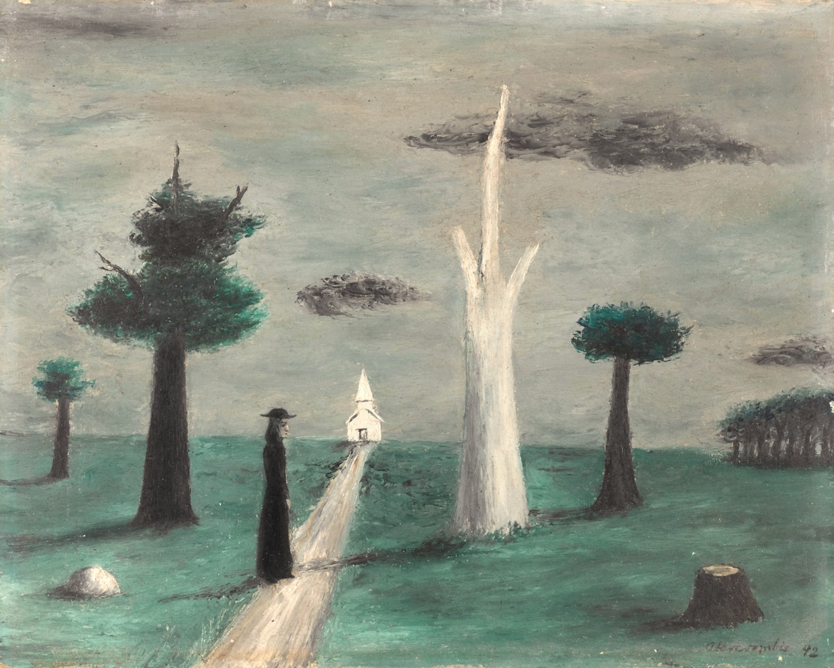 Little White Church by Gertrude Abercrombie