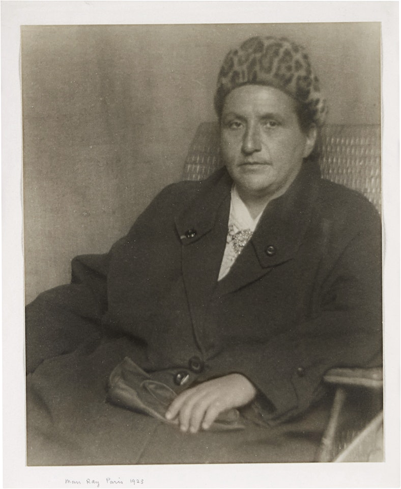 Gertrude Stein in a Fur Hat by Man Ray