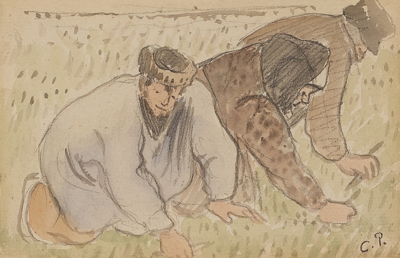 Ramassurs de Pissenlits by Camille Pissarro