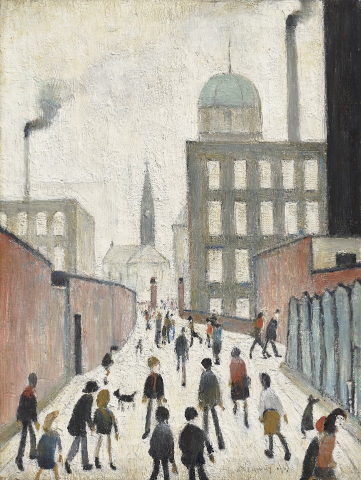 Mrs Swindells' Picture by Laurence Stephen Lowry