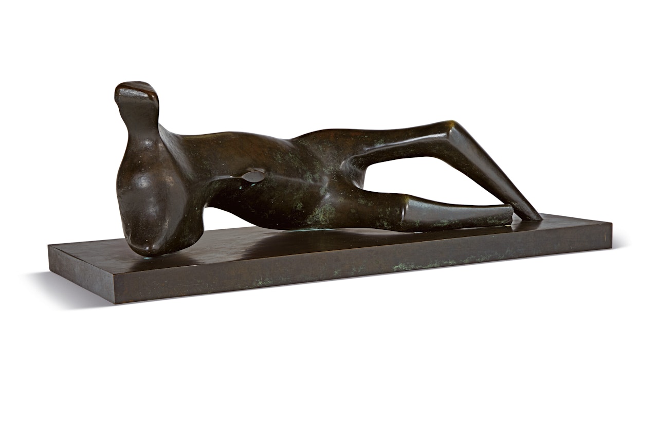 Working Model for Thin Reclining Figure by Henry Moore