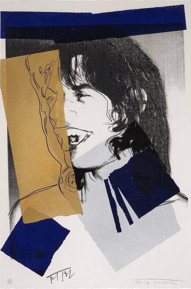 Mick Jagger by Andy Warhol