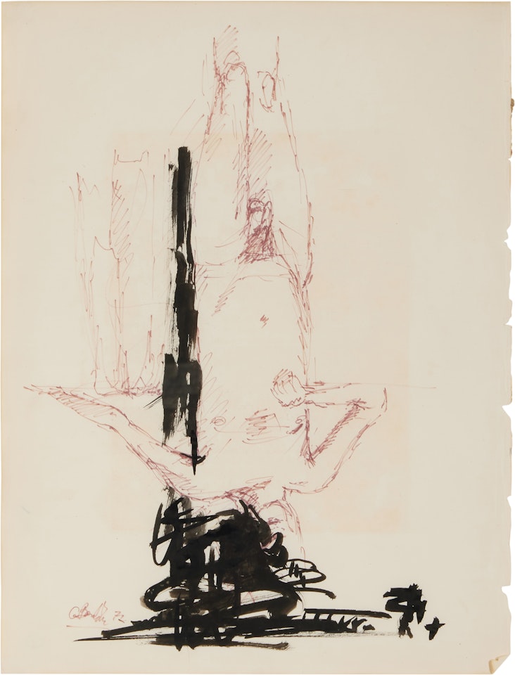 Männlicher Akt by Georg Baselitz