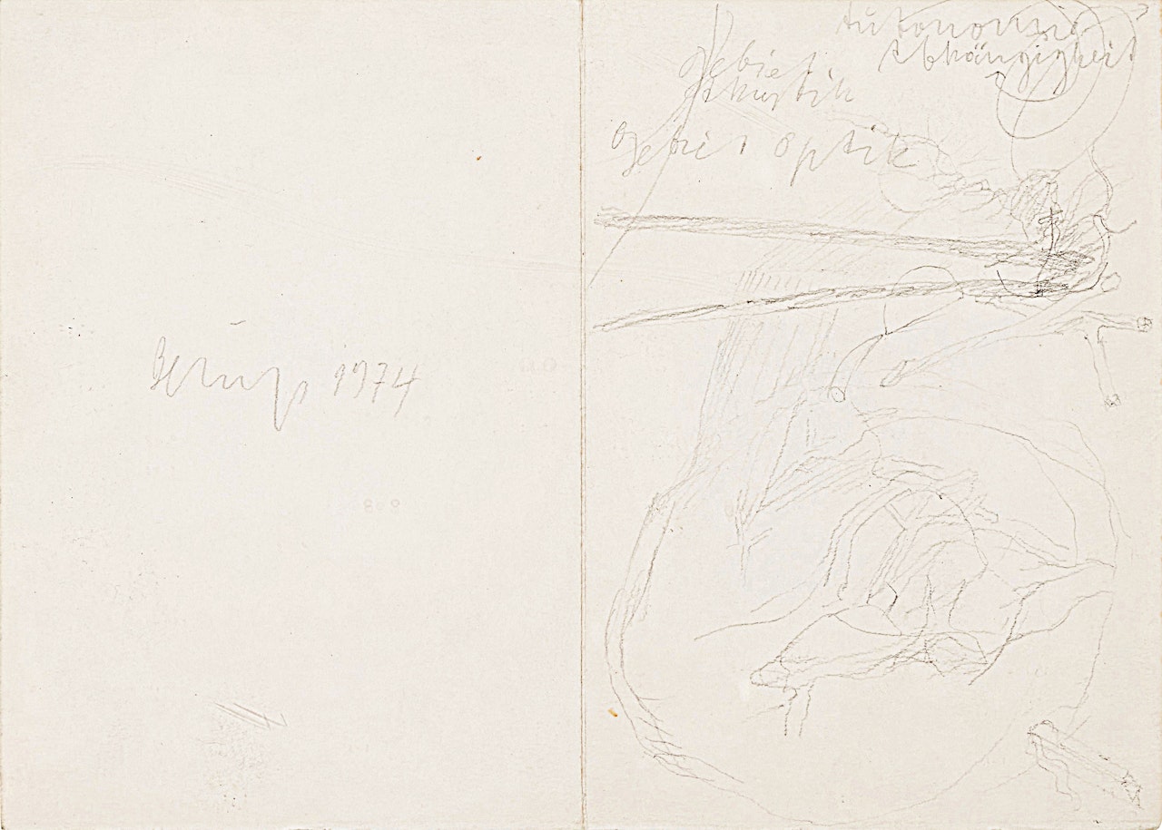 African Drawing No. 5: Seven Palms (from the Leonardo series) by Joseph Beuys