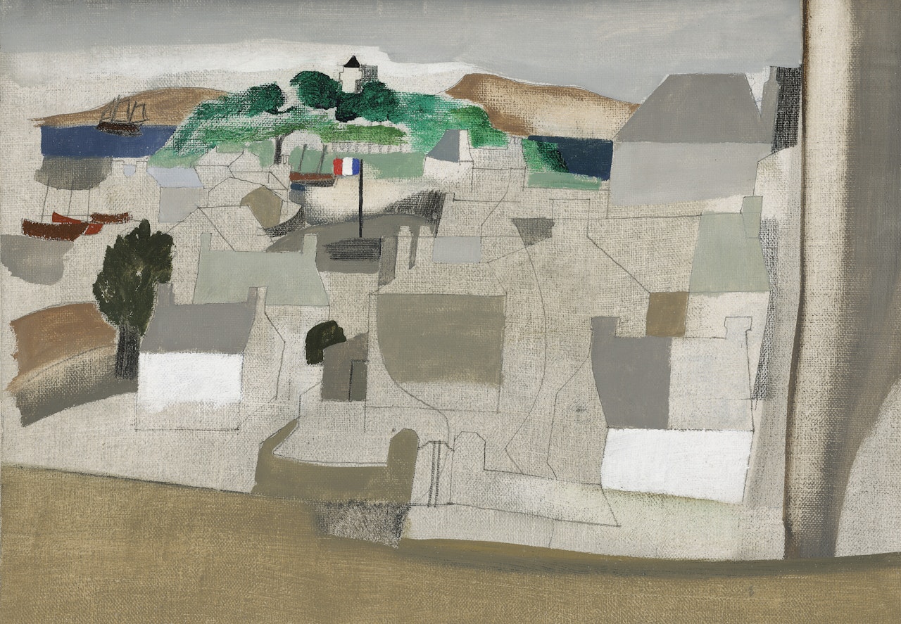 July 13-49 (Isle Tristan, Tréboul) by Ben Nicholson, O.M.