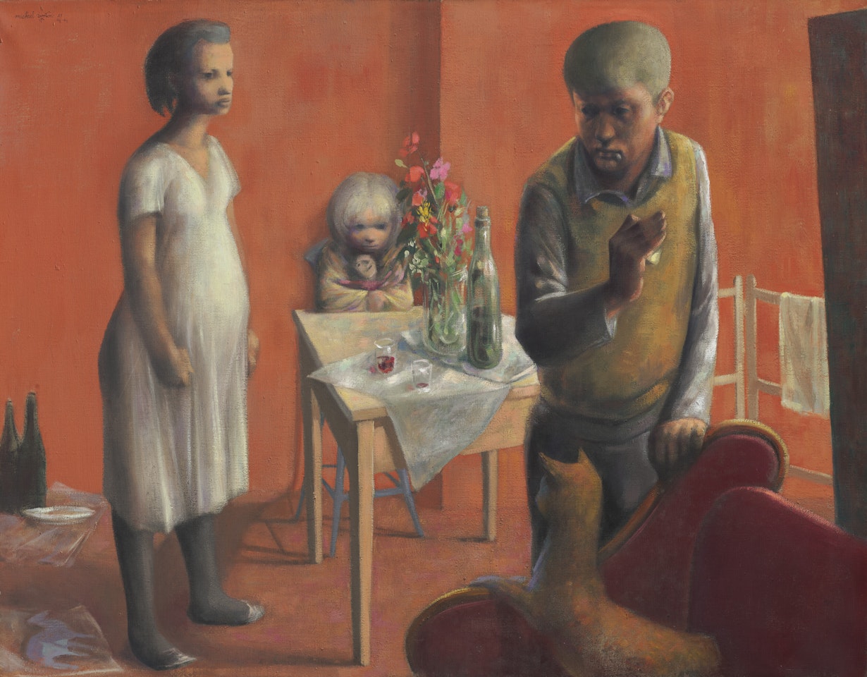 Figures in a Red Room by Michael Ayrton