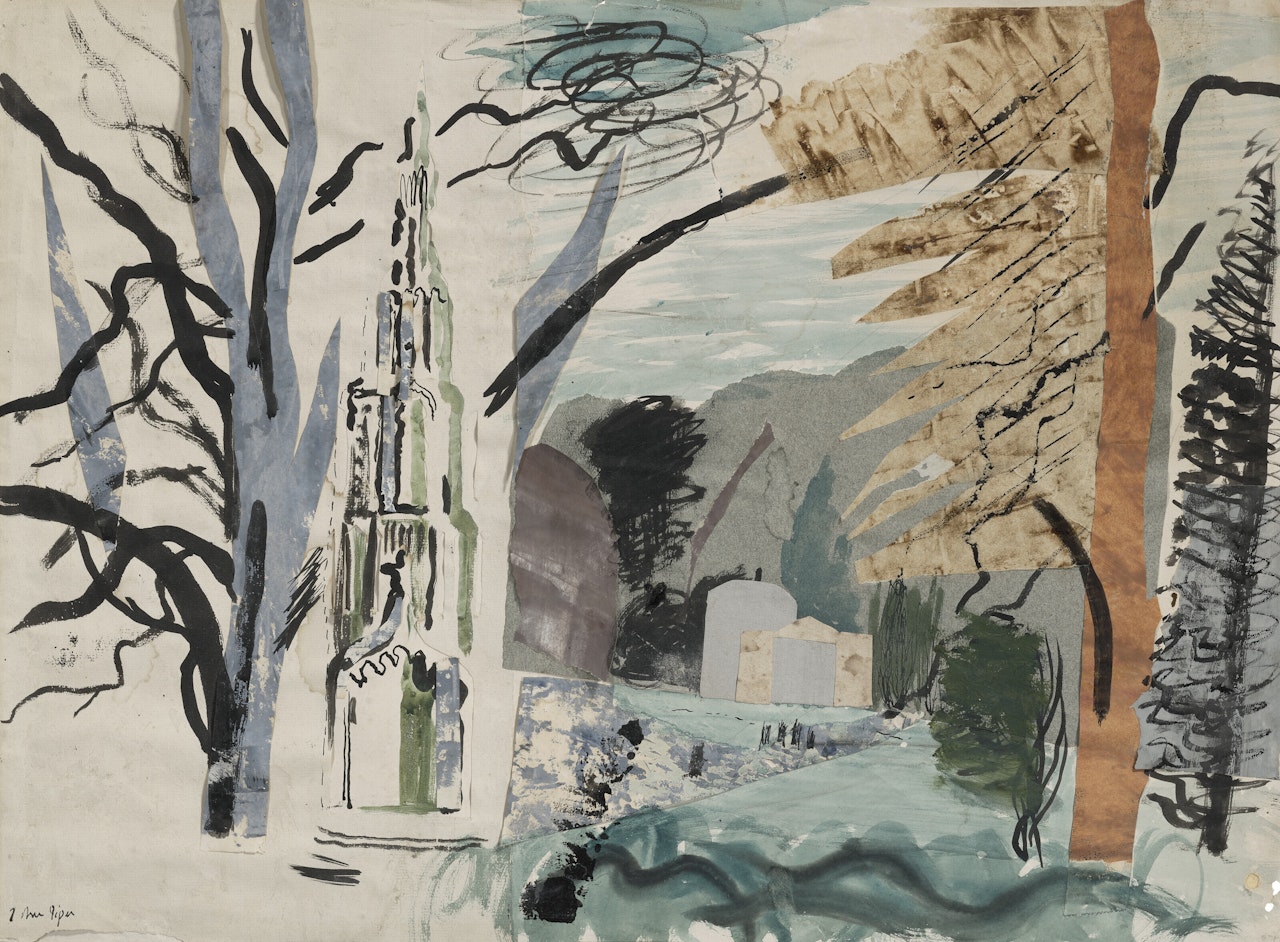 The Garden at Stourhead by John Piper