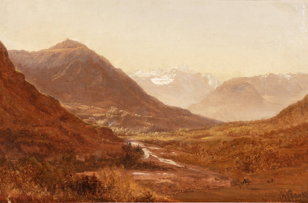 View of Mont Blanc, Sallanches by Alexandre Calame