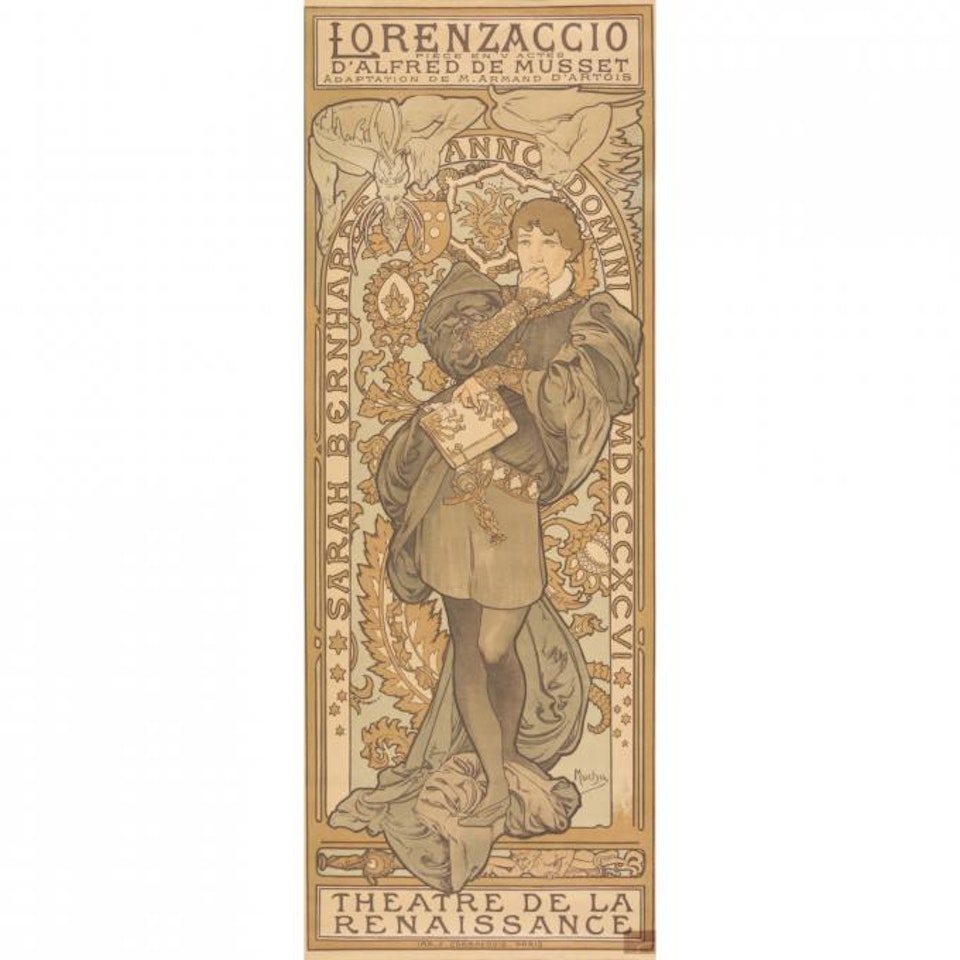 POSTER FOR 'LORENZACCIO' by Alphonse Mucha