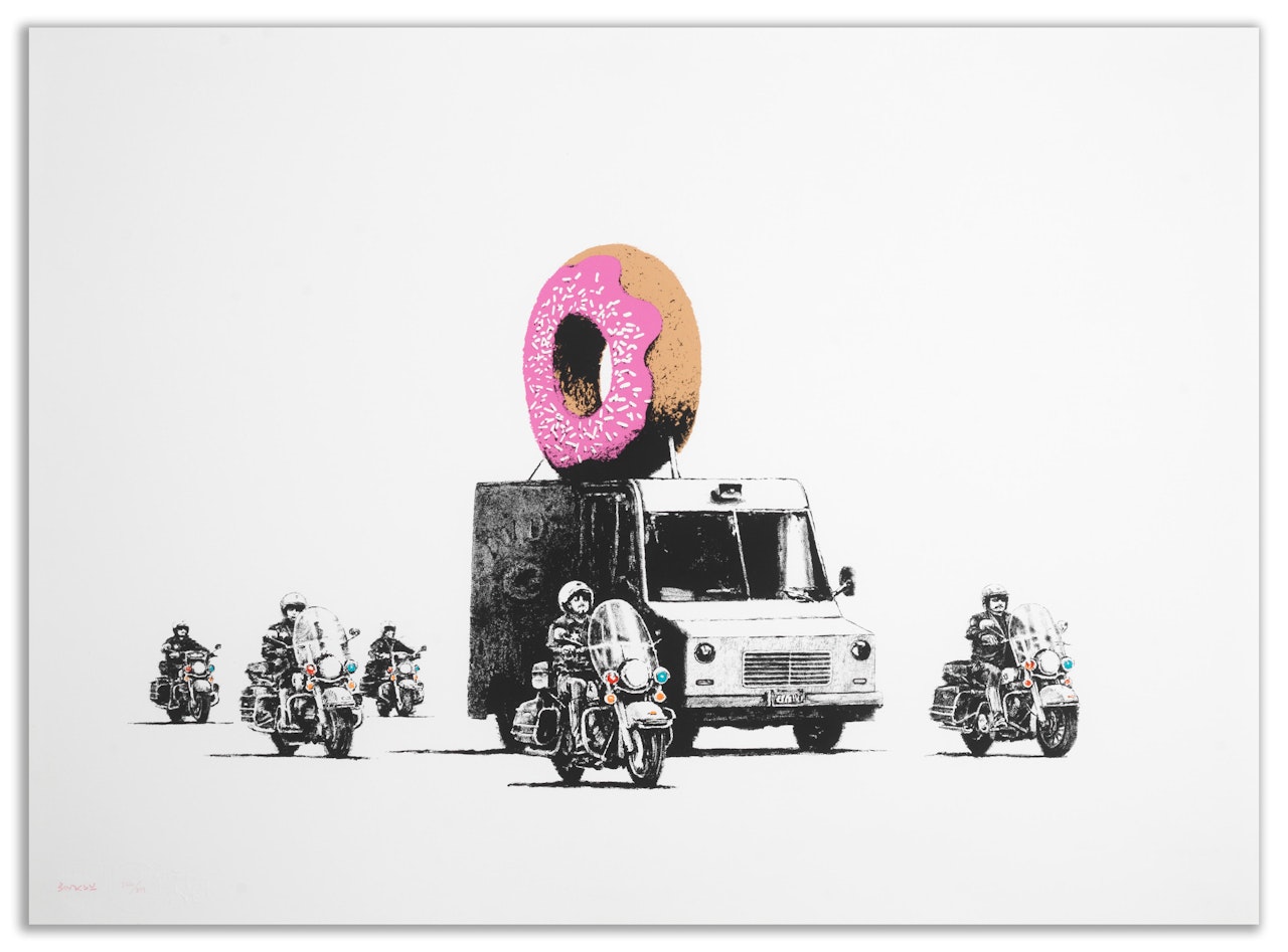 Donuts (Strawberry) by Banksy