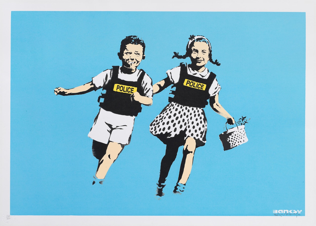 Jack & Jill (Police Kids) by Banksy
