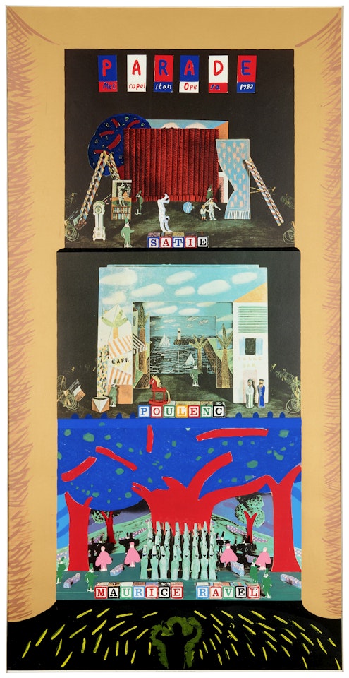 A French Triple Bill Poster, Parade by David Hockney