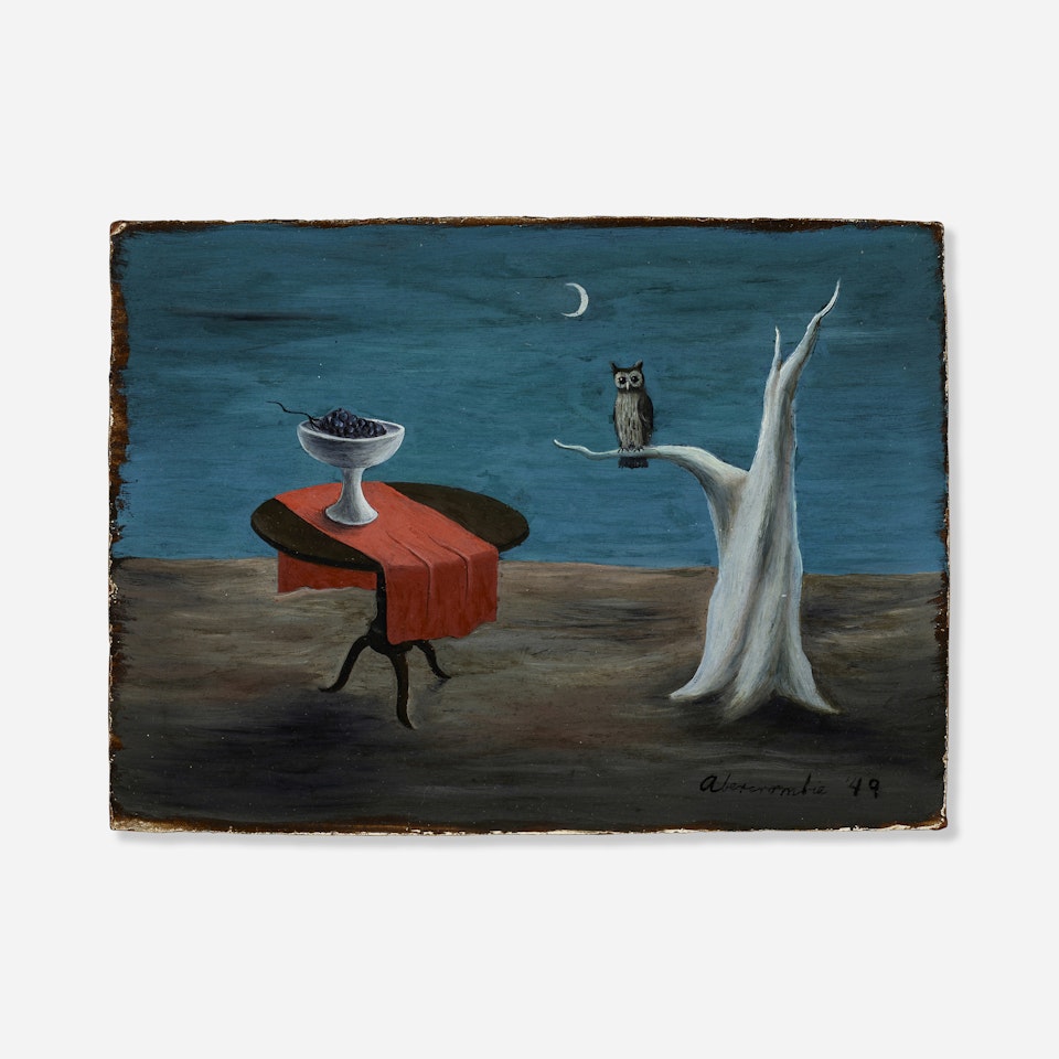 Still Life and Owl by Gertrude Abercrombie