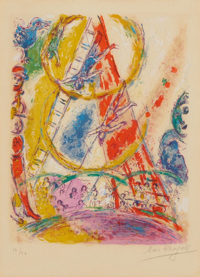 One Plate, from Le Cirque by Marc Chagall