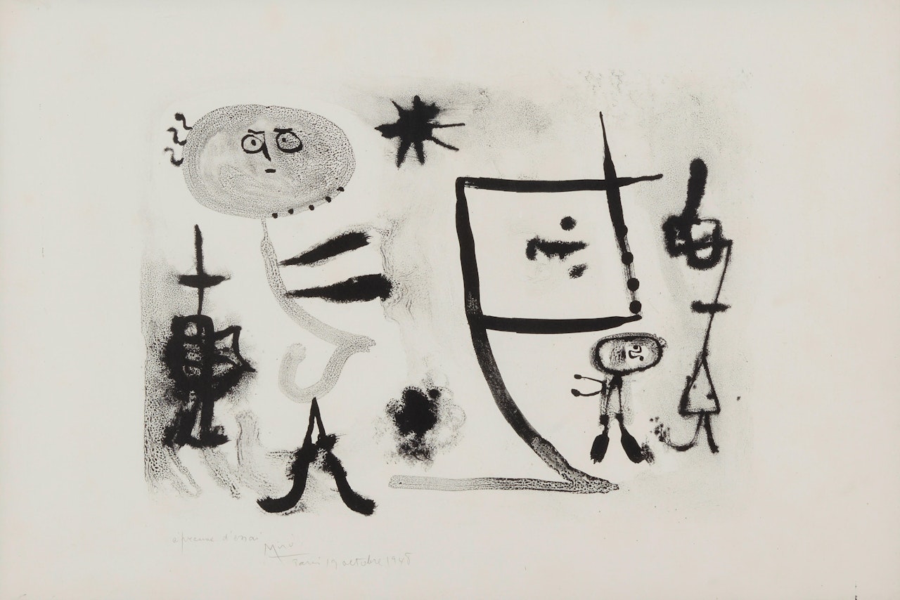 Plate 1, from Album 13 by Joan Miró