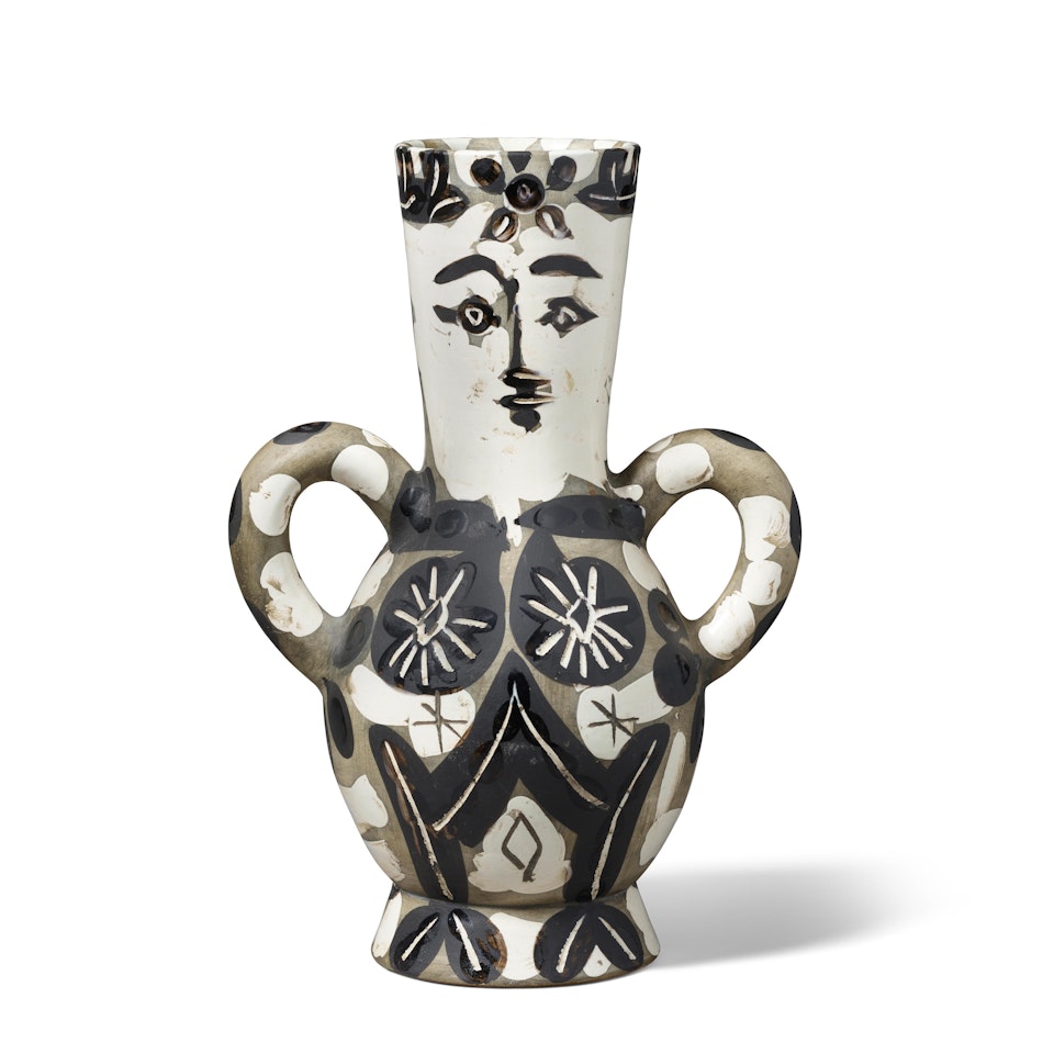 Vase with Two High Handles by Pablo Picasso