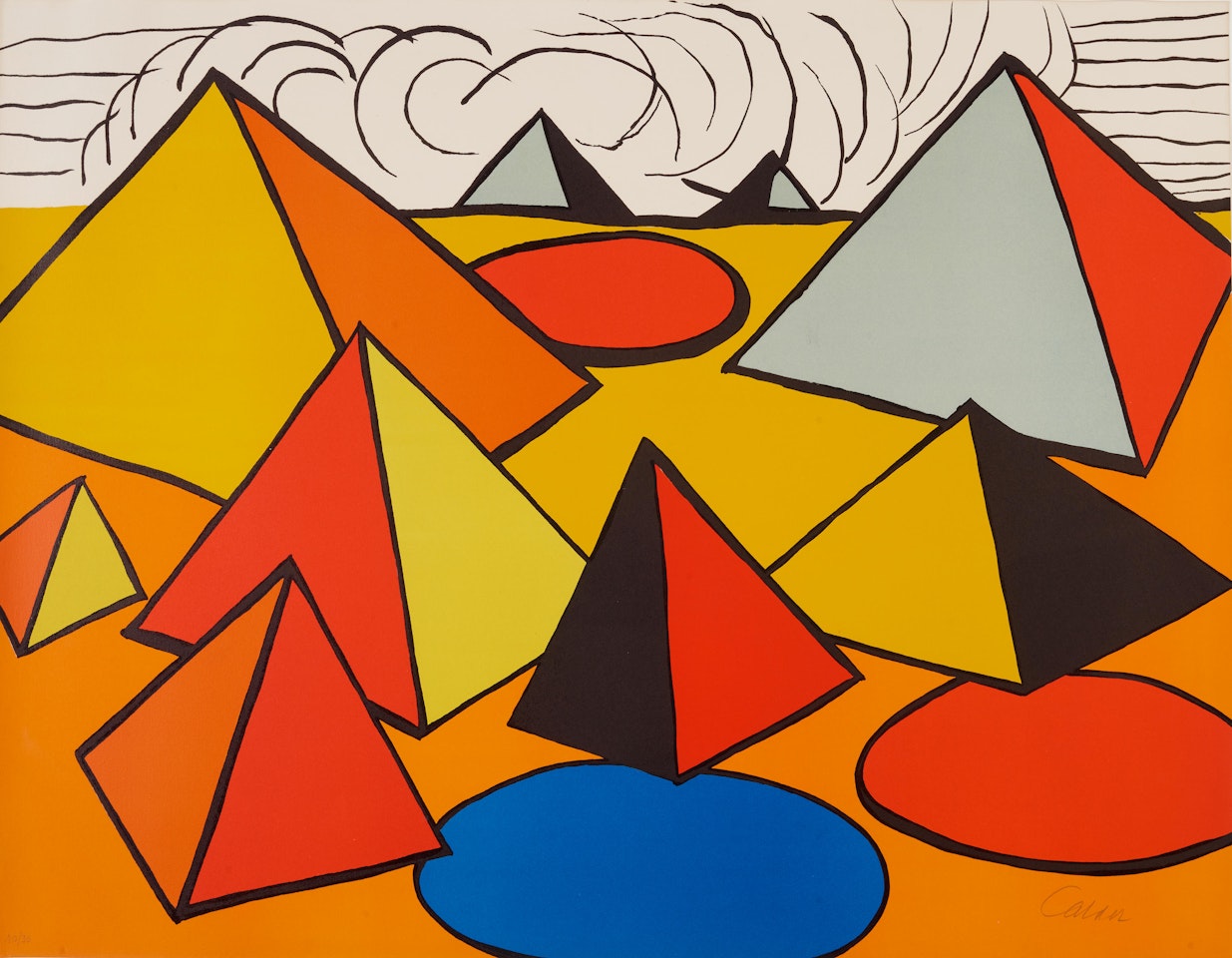 Composition with Pyramids, Circles and Clouds by Alexander Calder