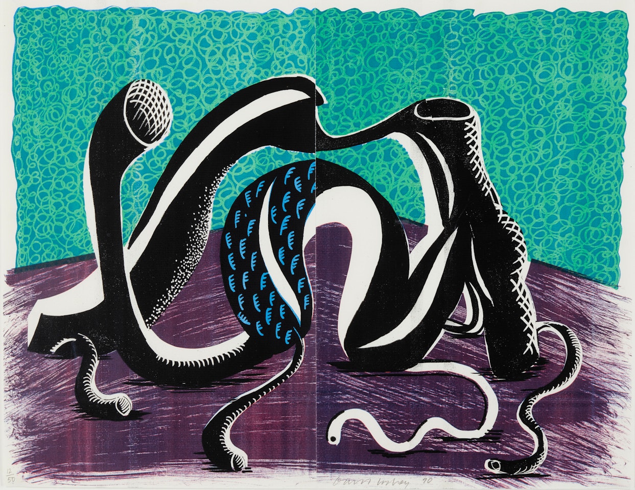 Extending, February by David Hockney