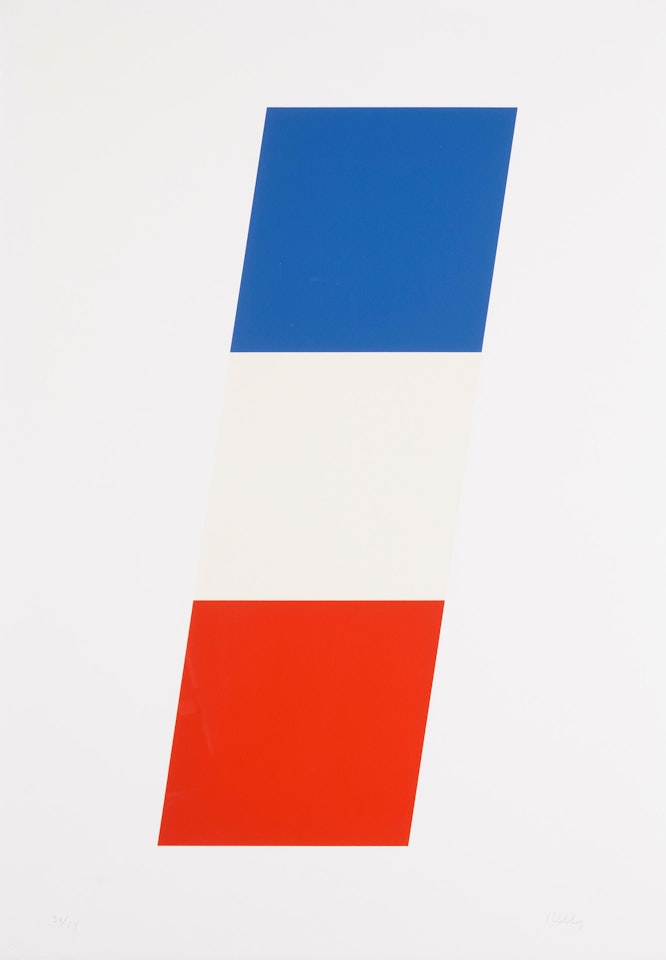 Blue White Red by Ellsworth Kelly