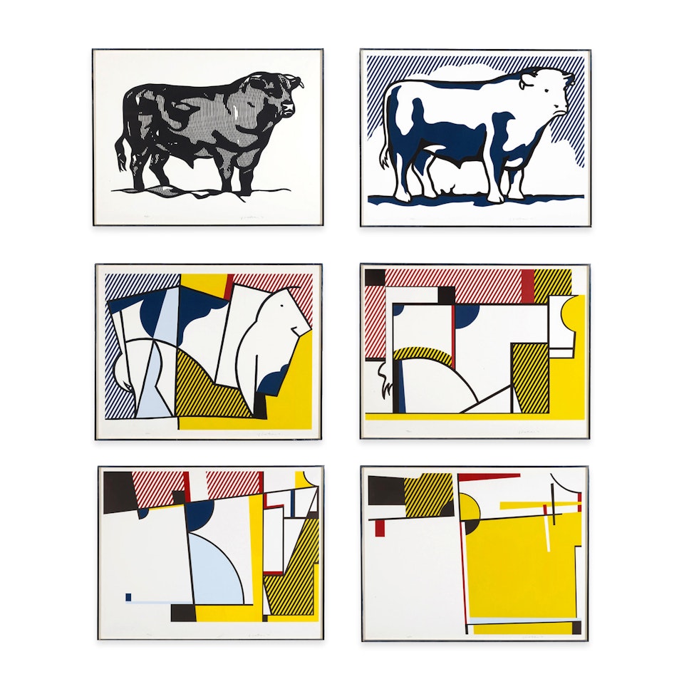 Bull Profile Series 6 by Roy Lichtenstein