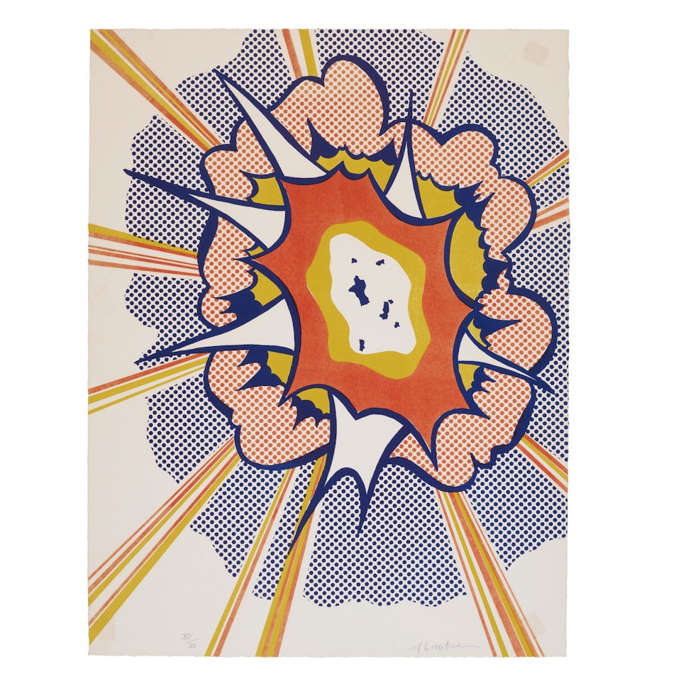 Explosion, from Portfolio 9 by Roy Lichtenstein