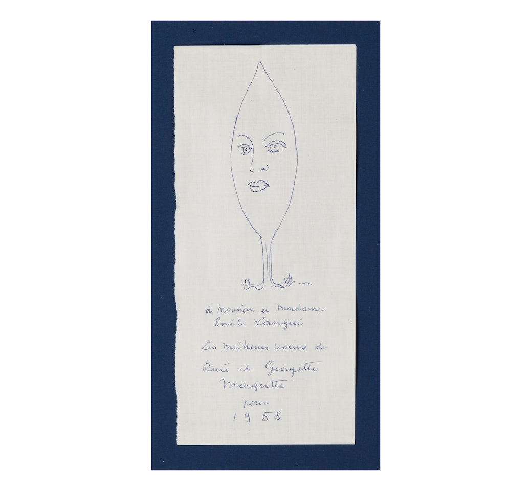 Meilleurs vœux à Monsieur et Madame Langui by René Magritte