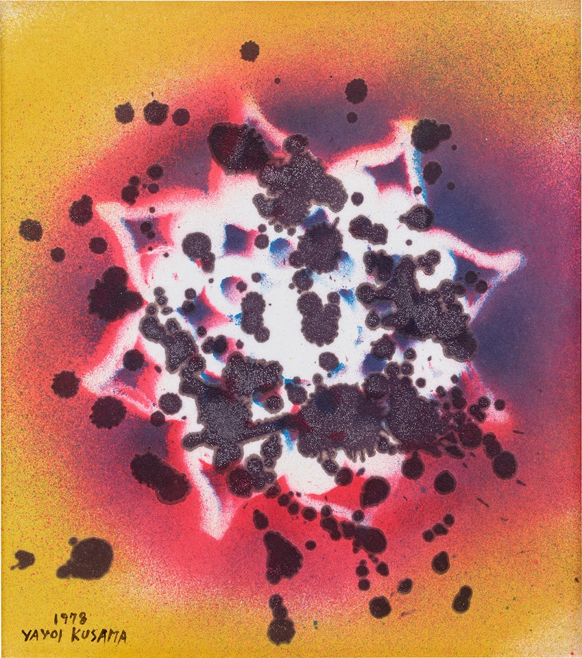 Purple Moment After Rain by Yayoi Kusama