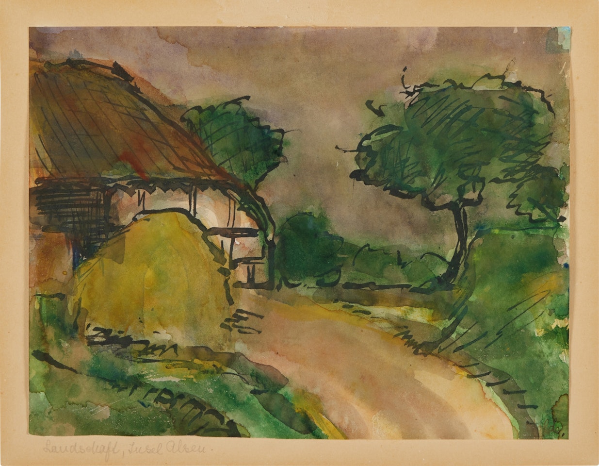 Landschaft, Insel Alsen by Emil Nolde