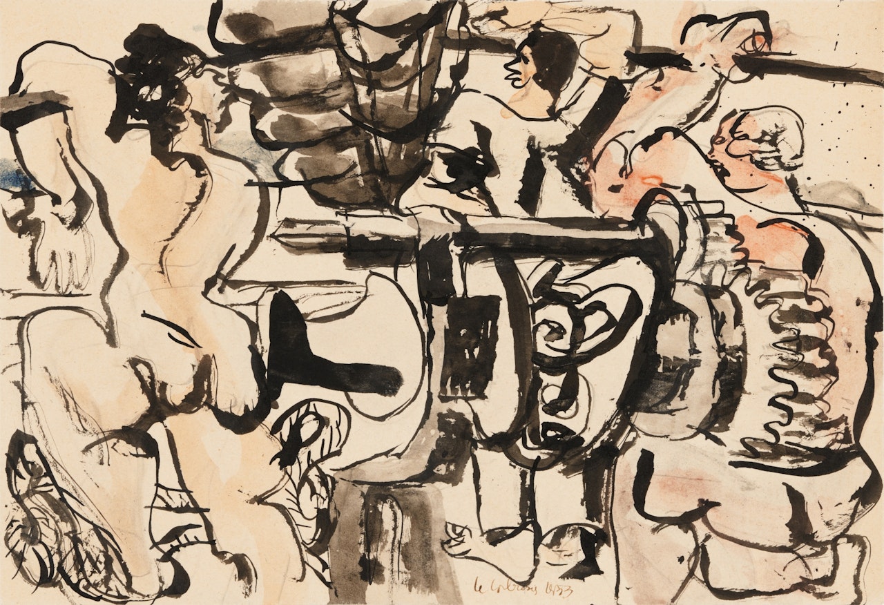 Sur le bateau by Le Corbusier