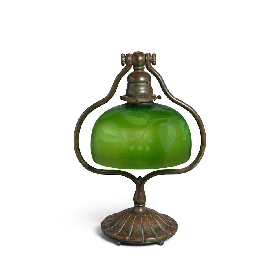 Harp Desk Lamp by Tiffany Studios