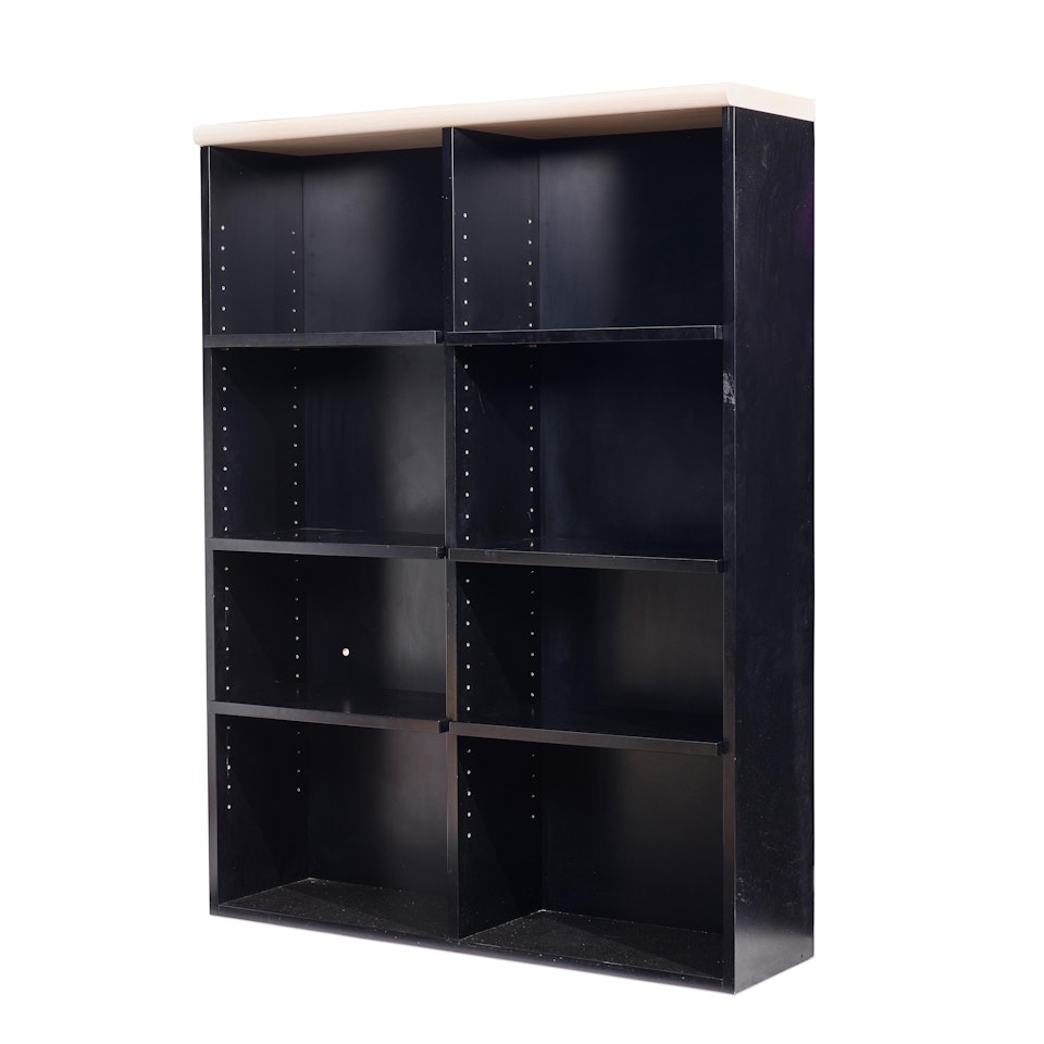 Tall Custom Double Bookcase by Ettore Sottsass