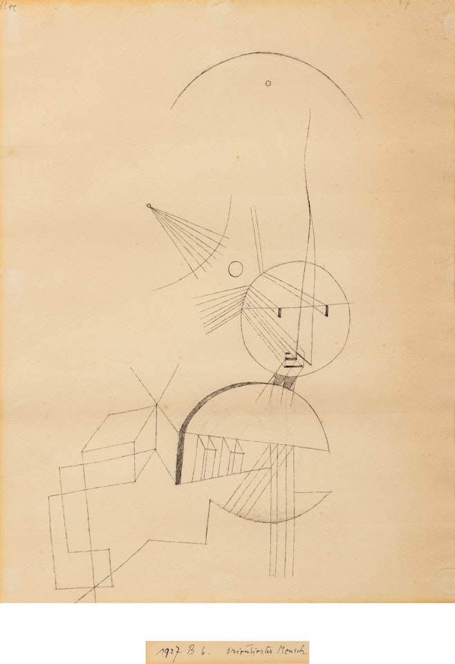 Orientierter Mensch by Paul Klee