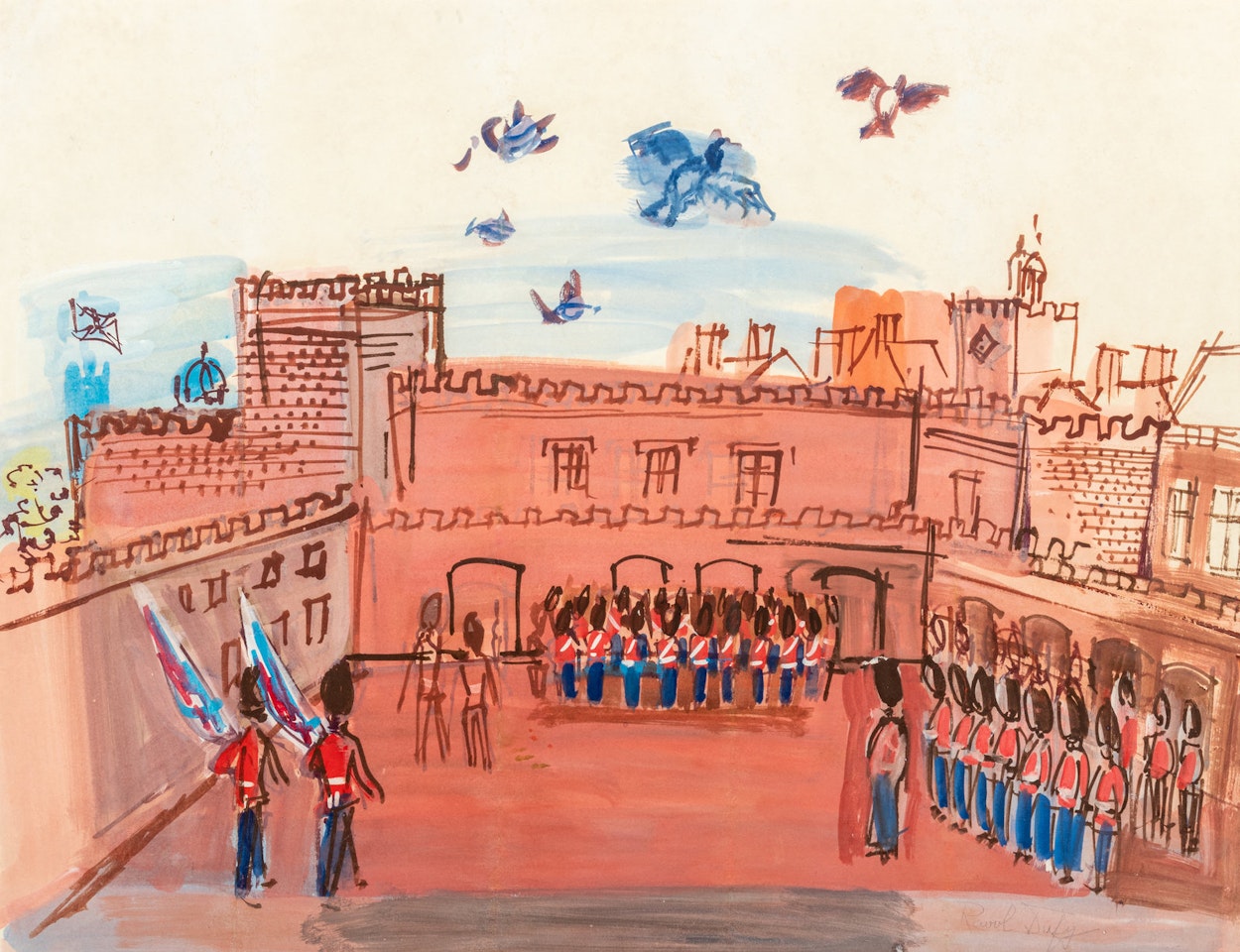 La Relève de la Garde by Raoul Dufy